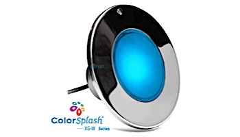 J&J Electronics ColorSplash XG-W Series RGB + White LED Pool Light Fixture | 120V Equivalent to 500W 50' Cord | LPL-F2CW-120-50-P 23001