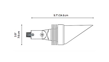 FX Luminaire DE 3 LED Down Light | Flat Black | Zone Dimming with Color | Mini Mount | DEZDCFB