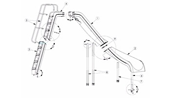 Inter-fab Wild Ride Slide Step Lower Section | Tan | WRS-LSTEP-T