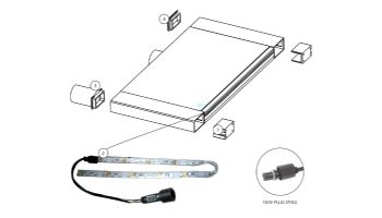 Brilliant Wonders 84" LED Waterfall Light Strip with Connector | 25677-730-950