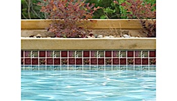 National Pool Tile Equinox 2x2 Glass Tile | Amber Rust | EQX-AUTUMN2X2