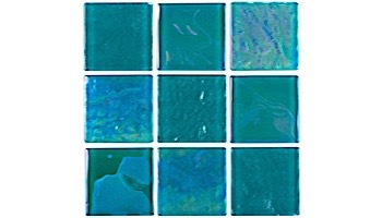 National Pool Tile Equinox 2x2 Glass Tile | Verde | EQX-EVERGREEN2X2