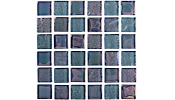 National Pool Tile Equinox 1x1 Glass Tile | Black Steel | EQX-OBSIDIAN