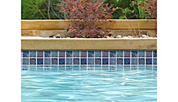 National Pool Tile Equinox 2x2 Glass Tile | Black Steel | EQX-OBSIDIAN2X2