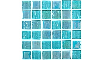 National Pool Tile Equinox 1x1 Glass Tile | Amber Rust | EQX-AUTUMN