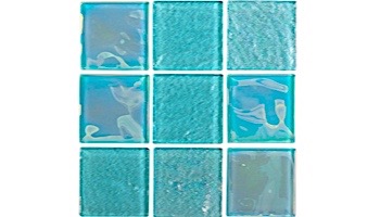 National Pool Tile Equinox 2x2 Glass Tile | Verde | EQX-EVERGREEN2X2