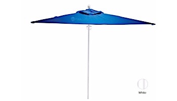 Ledge Lounger In-Pool Choice Umbrella | 8' Octagon 1.5" White Pole | Standard Fabric Color Natural | LLUC-8OPP-W-STD-5404