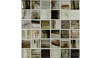 National Pool Tile Boutique Tozen Series 1x1 Glass Tile | Antimony Natural | TOZ-1X1 ANTIMONY NAT