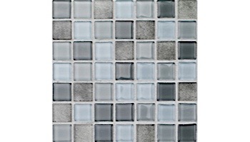 National Pool Tile Boutique Ibiza .75in x .75in Glass Tile | Aquamarine | IBZ-AQUAMARINE