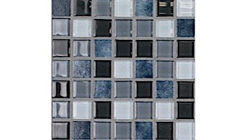 National Pool Tile Boutique Ibiza .75in x .75in Glass Tile | Aquamarine | IBZ-AQUAMARINE