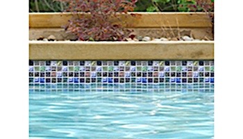 National Pool Tile Pacific Palisades Series 1x1 Glass Tile | Aquamarine | PFS-MARINA