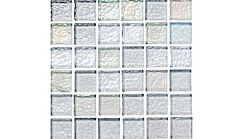 National Pool Tile Sea Ice Series 1x1 Glass Tile | Silver | ICE-SILVER