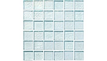 National Pool Tile Sea Ice Series 1x1 Glass Tile| Lagoon | ICE-LAGOON