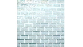 National Pool Tile Sea Ice Series 1x2 Glass Tile | Icecap | ICE-CLEAR1X2