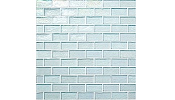 National Pool Tile Sea Ice Series 1x2 Glass Tile | Icecap | ICE-CLEAR1X2