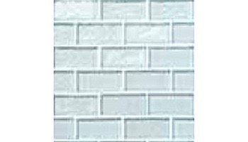 National Pool Tile Sea Ice Series 1x2 Glass Tile | Icecap | ICE-CLEAR1X2