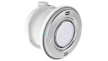 Pentair In-Floor formerly A&A Manufacturing QuikBrite Adjustable Angle White LED Pool and Spa Light | 12V 100' Cord | Stainless Steel Trim Plate | 579665
