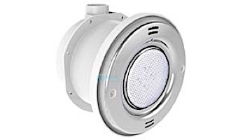 Pentair In-Floor formerly A&A Manufacturing Manufacturing QuikBrite Adjustable Angle White LED Pool and Spa Light | 12V 100' Cord | Stainless Steel Trim Plate | 579665