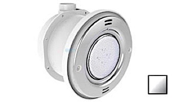 Pentair In-Floor formerly A&A Manufacturing QuikBrite Adjustable Angle White LED Pool and Spa Light | 12V 100' Cord | Stainless Steel Trim Plate | 579665