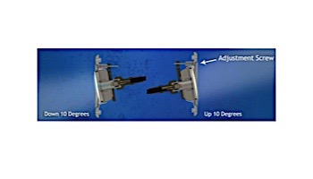 A&A Manufacturing QuikBrite Adjustable Angle White LED Pool and Spa Light | 12V 50' Cord | Stainless Steel Trim Plate | 579657