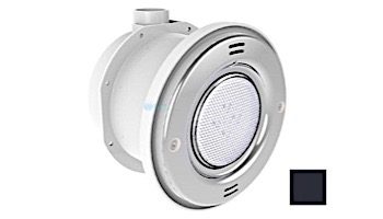 Pentair In-Floor formerly A&A Manufacturing QuikBrite Adjustable Angle White LED Pool and Spa Light | 12V 100' Cord | Black Trim Plate | 579631