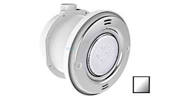 Pentair In-Floor formerly A&A Manufacturing Manufacturing QuikBrite Adjustable Angle White LED Pool and Spa Light | 12V 100' Cord | Stainless Steel Trim Plate | 579665