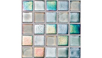 National Pool Tile Boutique Oceanside Mini Blend Glass Tile | Ember | OCN-EMBER MINI