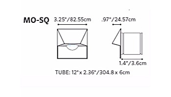 FX Luminaire MO LED Wall Light | Zone Dimming + Color | Faceplate Square | Flat Black | MO-ZDC-SQ-FB