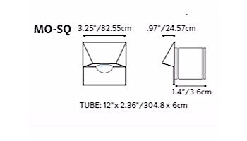 FX Luminaire MO LED Wall Light | Flat Black | Zone Dimming with Color | Square | MOZDCSQFB