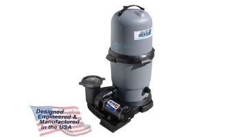 Waterway ClearWater II Above Ground Pool Standard Cartridge Filter System | 1.5HP Pump 150 Sq. Ft. Filter | 3' Twist Lock Cord | 520-5167-3S