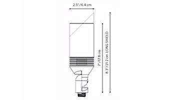 FX Luminaire VS LED Up Light | ZDC Dimming with Color | Antique Tumbled | VS-ZDC-LS-AT