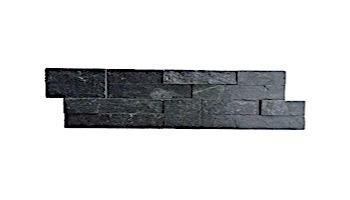 National Pool Tile Natural LedgerStone 6x24 | Black Quartz | 130115