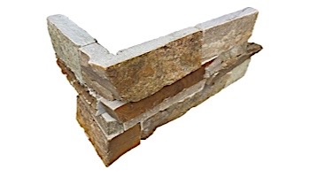 National Pool Tile Natural Ledgerstone 6x16 Corner | Rust | LDGR-RUST CRN