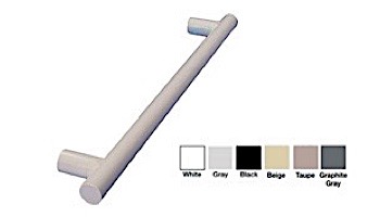Saftron 2 Post Safety & Exercise Support Bar | 36" Length .25 Thickness 1.90" OD | Single | Graphite Grey | X-36-GG