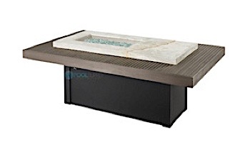 Outdoor GreatRoom Boardwalk Linear Gas Fire Pit Table | BOARDWALK