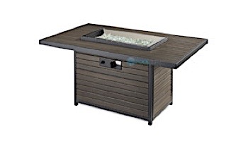 Outdoor GreatRoom Brooks Rectangular Gas Fire Pit Table | BRK-1224-19-K