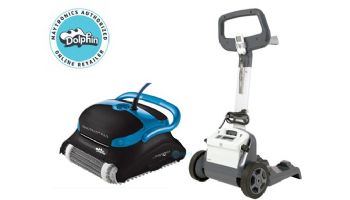 Maytronics Dolphin Nautilus CC Plus Inground Robotic Pool Cleaner with Caddy | 99996403-CADDY