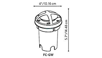 FX Luminaire FC LED Well Light | Bronze Metallic | Zone Dimming with Color | Ground Wash 180 Deg | FCZDCGW180BZ