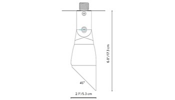 FX Luminaire QT Down Light Zone Dimming | 1LED Mini Mount | Black | QT-ZD-1LED-FB