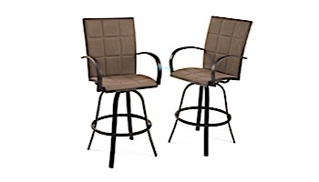 Outdoor GreatRoom Empire Barstools | Taupe Padded Sling | EMPIRE-BAR