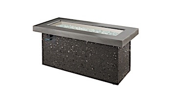 Outdoor GreatRoom Grey Key Largo Linear Gas Fire Pit Table | KL-1242-MM