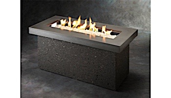 Outdoor GreatRoom Grey Key Largo Linear Gas Fire Pit Table | KL-1242-MM