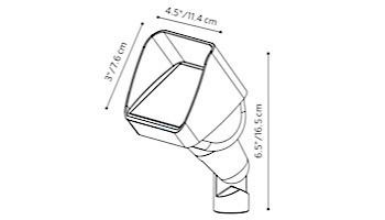 FX Luminaire LC Zone Dimming Color LED Up Light | ZDC 20W | Black | LCZDCFB