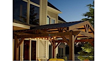 Outdoor GreatRoom Lodge II Pergola Kit | 14' X 14' Mocha Wood | LODGE II