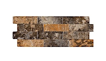 National Pool Tile Sim. Stackstone 6x16 Tile | Rust Multicolor | SST-RUST