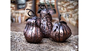 Desert Steel Squatty Gourd Mini Luminary | 411-208