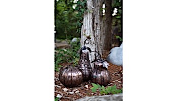 Desert Steel Squatty Gourd Mini Luminary | 411-208