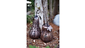 Desert Steel Squatty Gourd Mini Luminary | 411-208