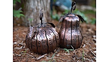 Desert Steel Squatty Gourd Mini Luminary | 411-208