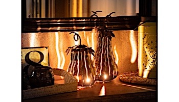 Desert Steel Squatty Gourd Mini Luminary | 411-208